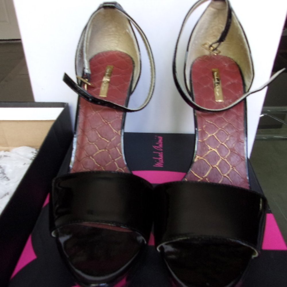 Michael Antonio Black Patent Leather Platforms